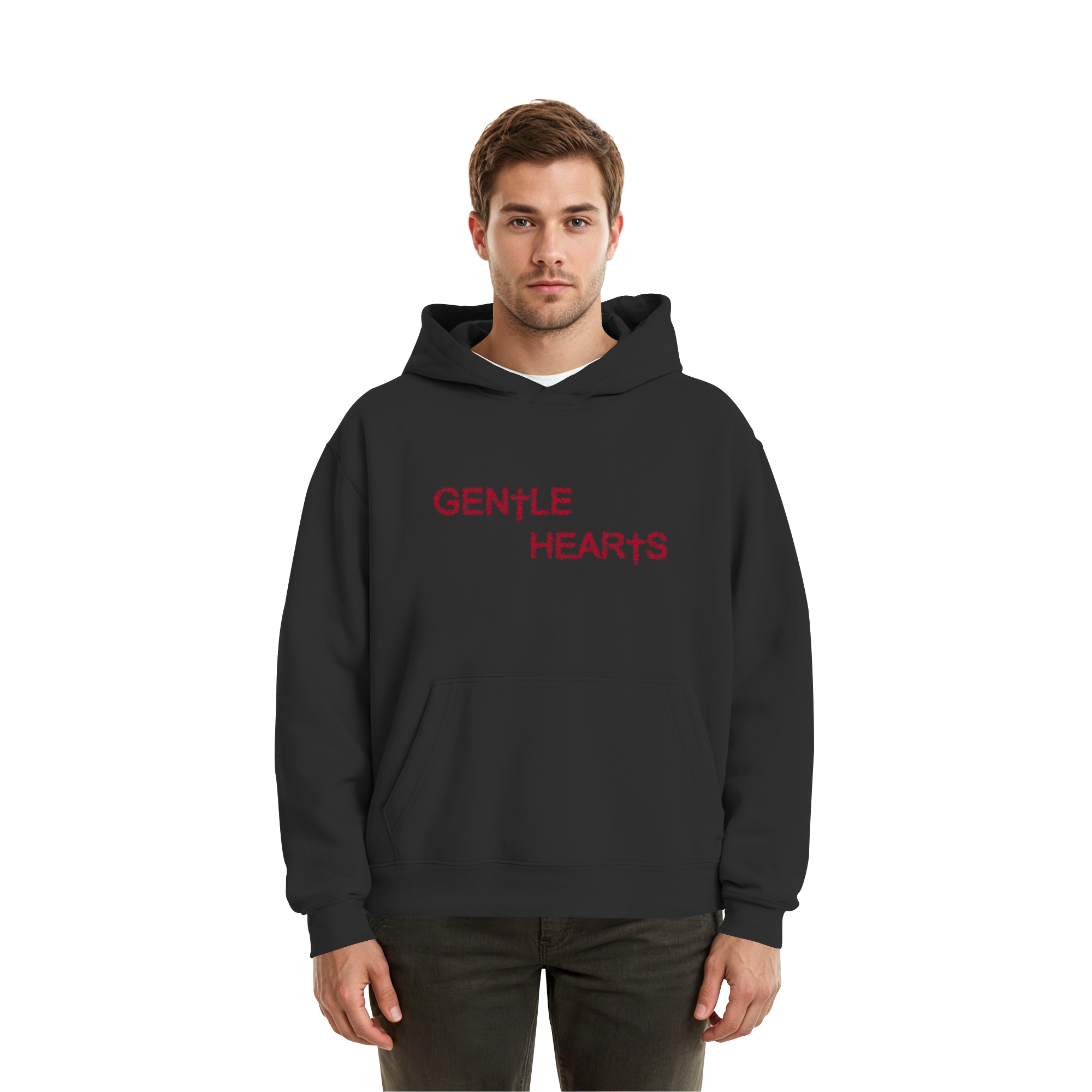 Gentle Hearts Fluffy Boxcut Hoodie