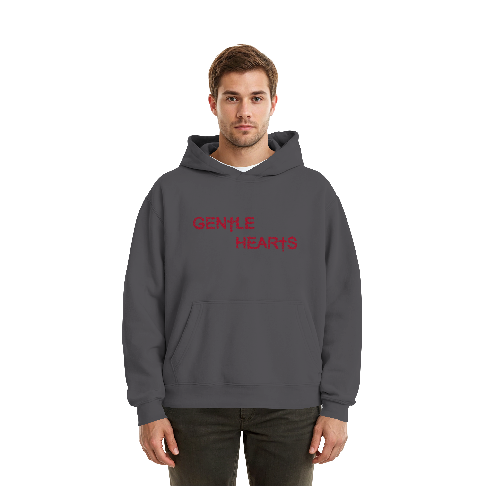 Gentle Hearts Fluffy Boxcut Hoodie