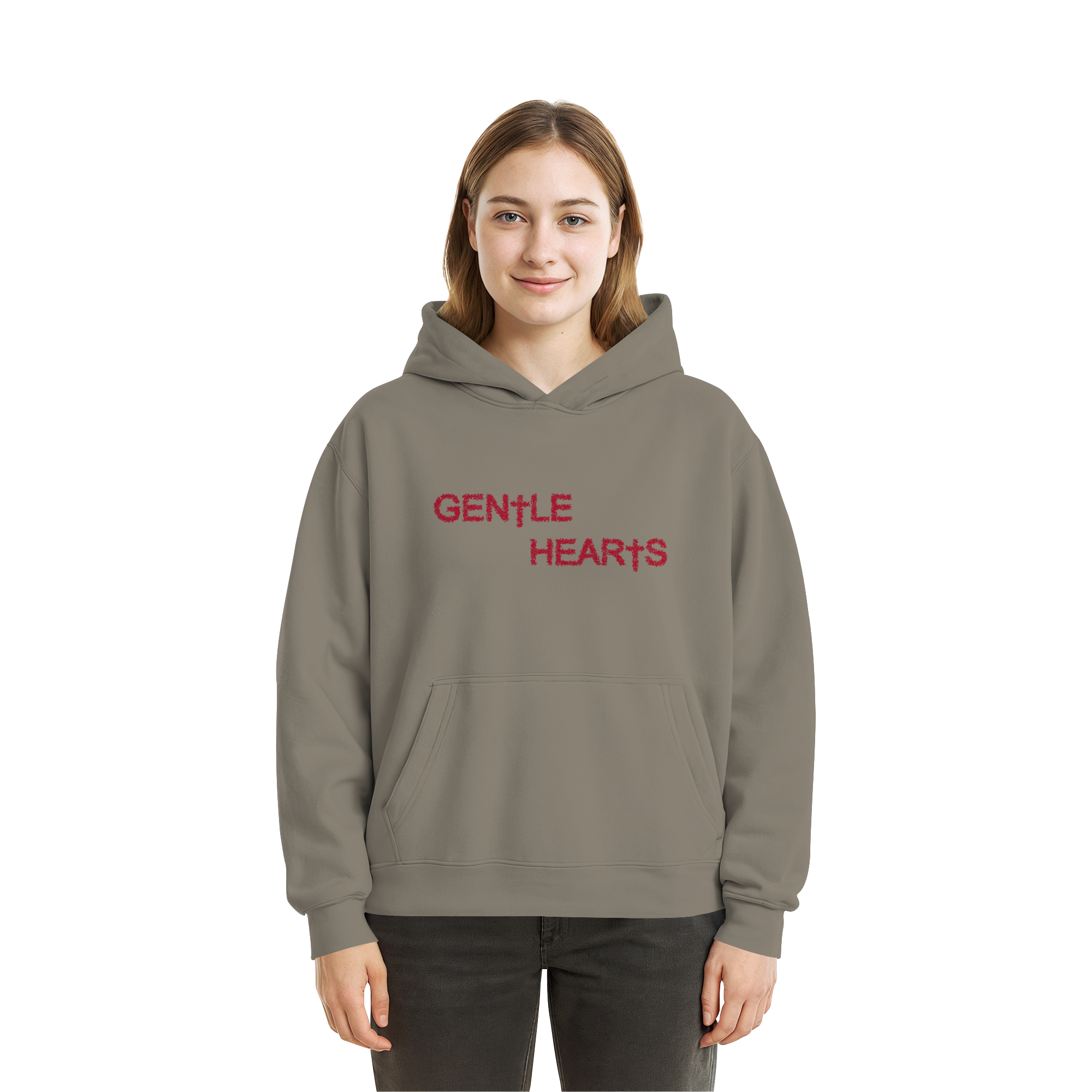 Gentle Hearts Fluffy Boxcut Hoodie