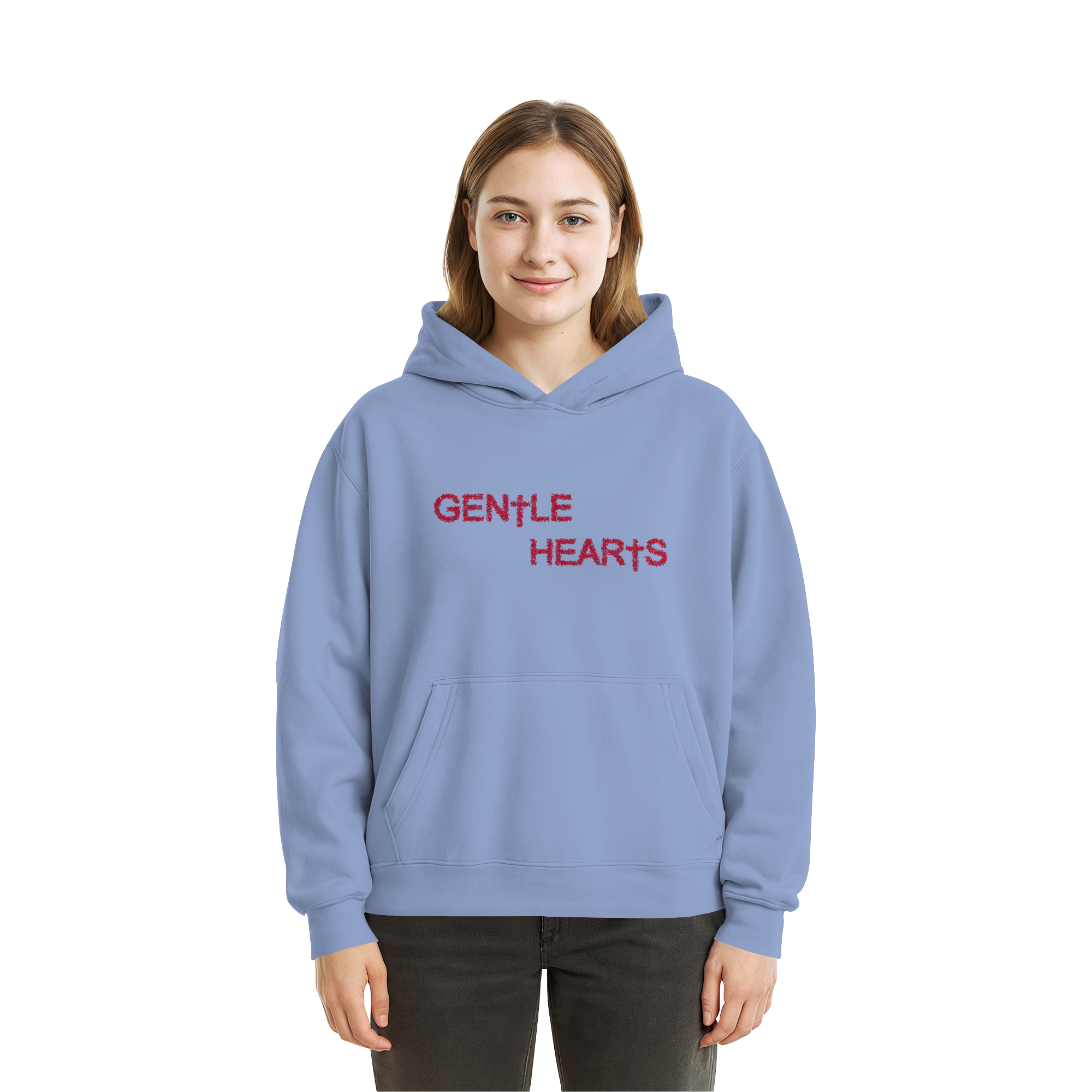 Gentle Hearts Fluffy Boxcut Hoodie