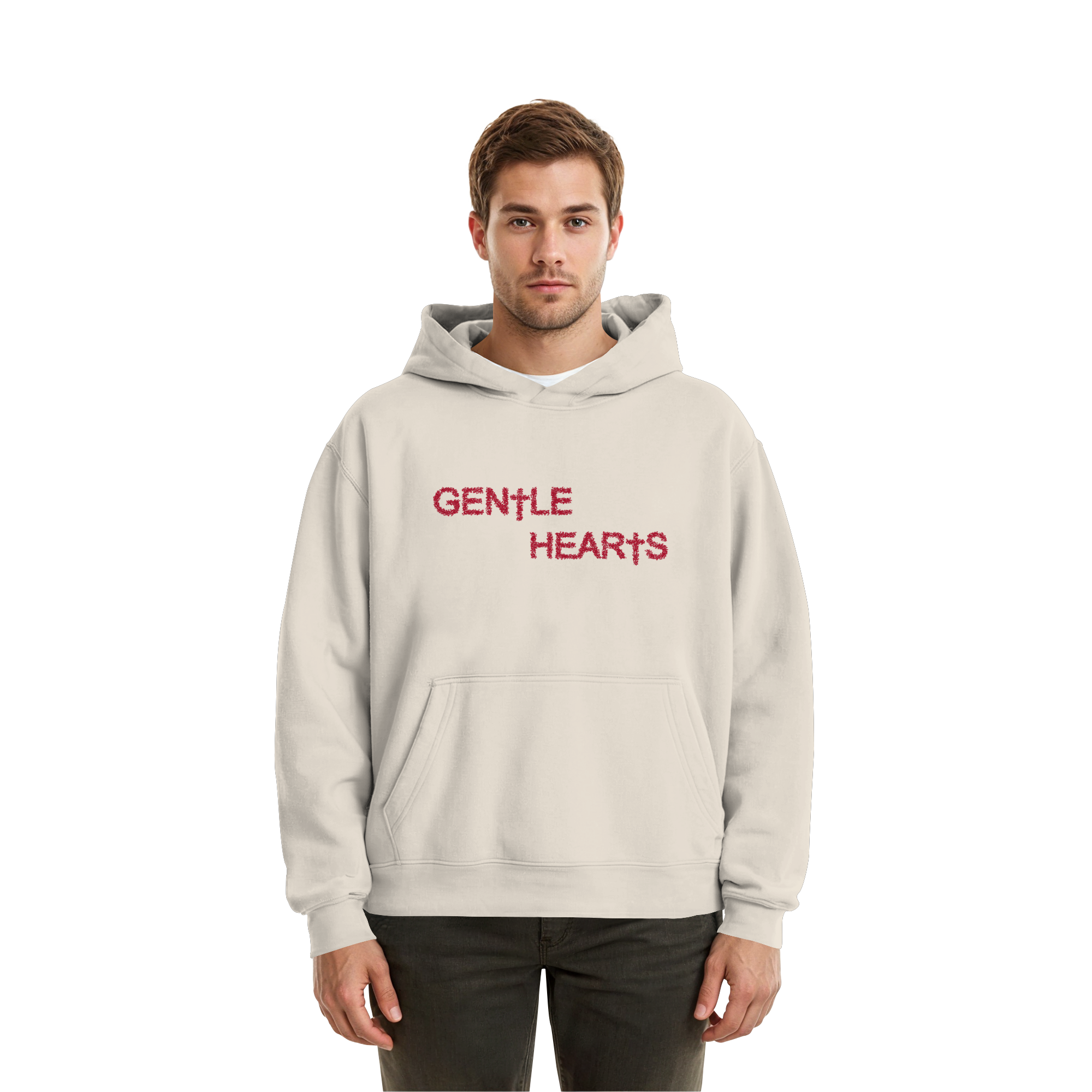 Gentle Hearts Fluffy Boxcut Hoodie